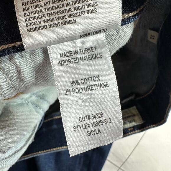 Citizens of Humanity Jeans Womens 27 Blue Skyla Cigarette Mid Rise Loveland Dark - Picture 7 of 13